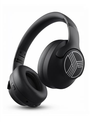 TREBLAB Z2 Wireless Over Ear Headphones Bluetooth, Hybrid ANC, 58H | IPX4 Sweatproof, Foldable with Case, Multipoint BT 5.3, Gaming Mode 65ms, 40mm Driver, 2-3H Charge Time - color: White Logo