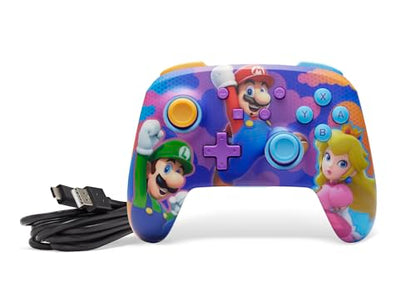 PowerA Enhanced Wireless Controller for Nintendo Switch/Switch 2 / Switch Lite/OLED Model - Color Splash Heros - Gamepad, game controller, Officially Licensed - color: Color Splash Heroes