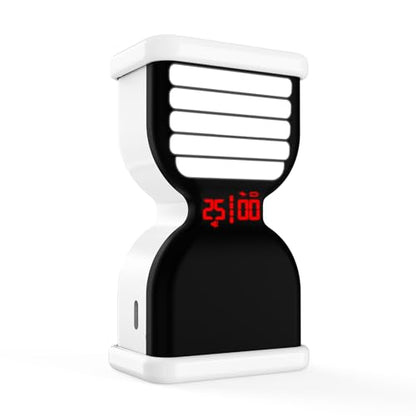 Digital Hourglass Timer, Sand Timer Rechargeable Visual Pomodoro Timers with On/Off Alarm Volume & LED Display, Desk Flip Timer for Study,Work, Kitchen (White) - color: White