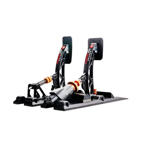 ASETEK SimSports Load Cell Forte S-Series Sim Racing Pedals for Immersive Racing in your Sim Racing Setup | Adjustable Pedals Arms for a Custom Fit | PC Compatible - size: Forte S-Series