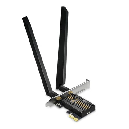 TP-Link WiFi 7 BE9300 PCIe WiFi Card for PC Archer TBE552E| Tri-Band Network Card | Bluetooth 5.4 | High-Gain Antenna | MLO, WPA3| Supports AMD/Intel Motherboard| Not Compatible with Windows 10/Linux - style: BE9300, WiFi7