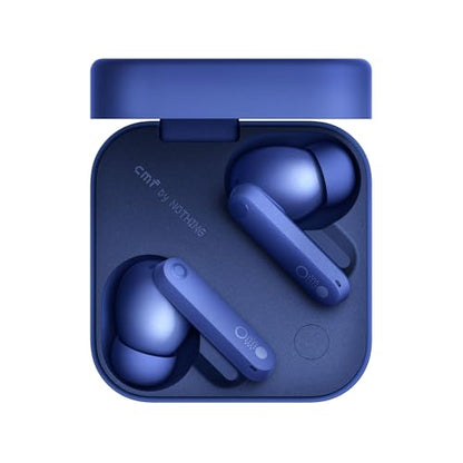 CMF Buds Pro 2 Wireless Earbuds with Smart Dial, 50dB Hybrid Noise Cancelling Earbuds Wireless Bluetooth 5.3, 11mm Bass with LDAC, 6 Hi-Res Audio Mics, 43H Playtime, Fast Charging Case, Blue - color: Blue