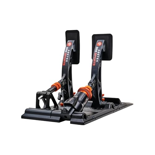 ASETEK SimSports Forte Load Cell Sim Racing Pedals | Adjustable and Customizable Sim Pedals Arms | Built to Replicate Real-Life Racing | PC Compatible - size: Forte