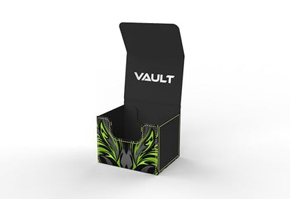 Vault- TCG/MTG 100+ Card Color Combo Deck Box (Black/Green) - color: Black/Green