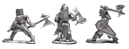 IRON WIND METALS 3 Piece 3-Stage Fighter with Axe Set - 100% Lead-Free Pewter - Classic Fantasy Miniatures for 28mm Table Top Games - Made in USA - RAL Partha Miniatures