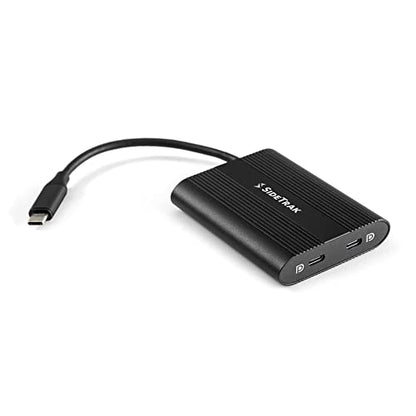 SideTrak USB-C Adapter, Laptop Compatible, Multi Charging, Travel Friendly, USB Type C with Pass-Through Power, Black, Compatible with SideTrak Solo and Swivel Triple Screen Monitors | WindowsOS Only - style: USB-C Hub