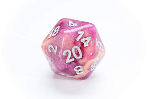 Gate Keeper Games & Dice Gatekeeper Games Aether Dice Rasberry and Cream, Multi - style: Raspberry
