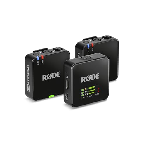 RØDE Wireless GO III (Gen 3) – Compact Wireless Mic – Pristine Audio, 32-bit Float Recording, Automatic Level Control, for Phones, Cameras and Computers (Black) | Dual-Channel, 32-Bit Float Recording, Series Iv 2.4ghz, 260m Range, USB-C, Up to 7-Hr Batter
