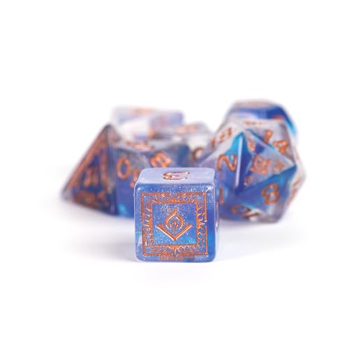 D&D Adventure Dice (Wizard Class: Blue) - style: Wizard Class: Blue
