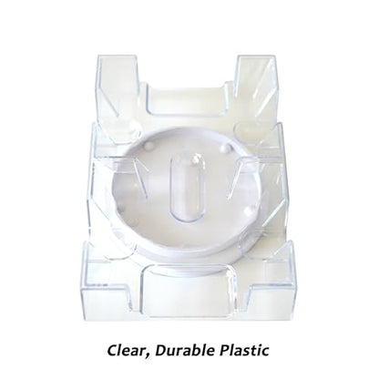 DNB Revolving Playing Card Tray - 2 Deck Plastic Rotating Canasta Card Holder - style: 2 Deck
