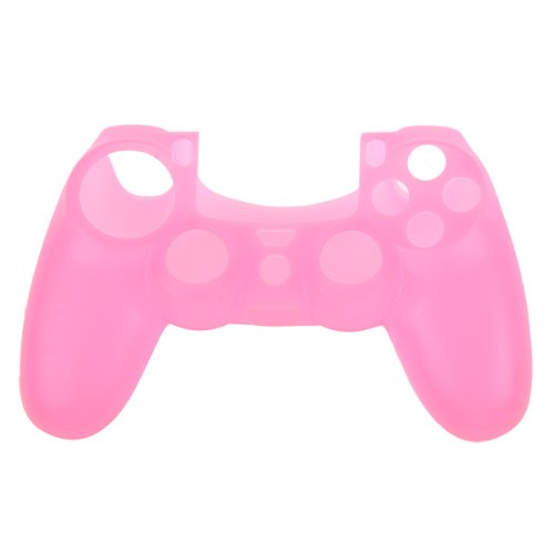 OSTENT Protective Silicone Gel Soft Case Cover Pouch Sleeve for Sony PlayStation 4 PS4 Controller Color Pink - color: Pink