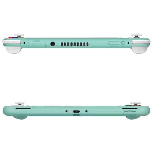 eXtremeRate Misty Green DIY Replacement Shell for Nintendo Switch Lite, NSL Handheld Controller Housing w/Screen Protector, Custom Case Cover for Nintendo Switch Lite - color: Misty Green