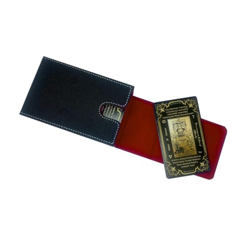 Tarot Card Holder, Leather Tarot Card Case, with Magnetic lid Closure-Suitable for Tarot Cards (red) - color: red