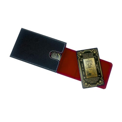 Tarot Card Holder, Leather Tarot Card Case, with Magnetic lid Closure-Suitable for Tarot Cards (red) - color: red