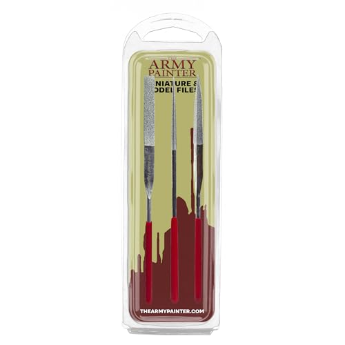The Army Painter Miniature and Model Files, Set of 3, Round, Diamond & Flat and Triangle for Plastic, Resin and Metal for Role Play, Model Painting