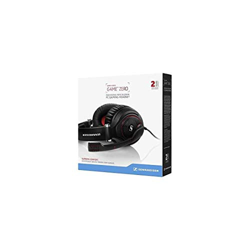 EPOS I SENNHEISER GAME ZERO Gaming Headset, Closed Acoustic with Noise Cancelling Microphone, Foldable, Flip-to-mute, Ligthweight, PC, Mac, Xbox One, PS4, Nintendo Switch, and Smartphone compatible. | Closed-Back Over-Ear Gaming Headset, Noise-Cancelling