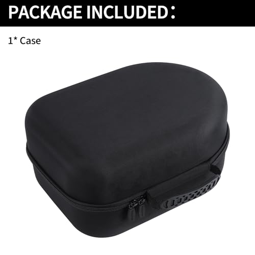 Storage Case Compatible with Meta Quest 3S / Quest 3 VR Headset | Lightweight Carry, Secure Storage, Convenient Zipper, Soft Interior,Black Case - color: Black