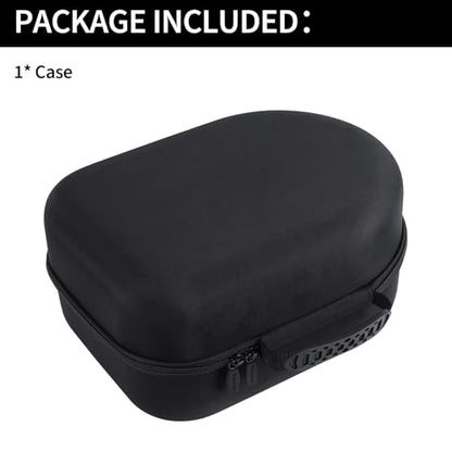 Storage Case Compatible with Meta Quest 3S / Quest 3 VR Headset | Lightweight Carry, Secure Storage, Convenient Zipper, Soft Interior,Black Case - color: Black