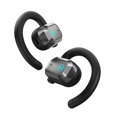 Edifier Hecate by AIR2 Open Ear Stereo Gaming Earbuds with Integrated Noise Cancelling Microphone and RGB Effects - Black