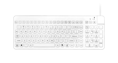 Man & Machine Really Cool Keyboard, Sealed Waterproof - White - color: White