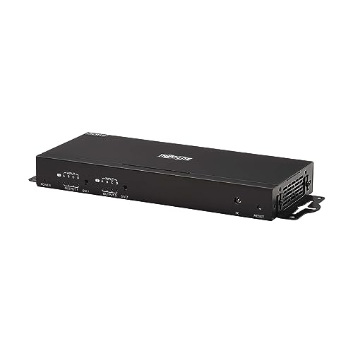 Tripp Lite HDMI Video Switch 4 Computers 2 Monitors, 4 Port 4K@60Hz Video Matrix Splitter, Single Push Button Switch, Headset Audio, TAA Compliant, 3-Year Warranty (B119-4X2-4K)