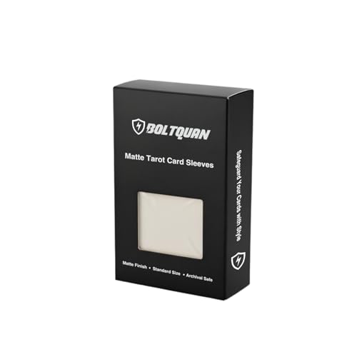 Matte Tarot Card Sleeves – 100CT Clear Front & Non-Glare Back, Fits Standard Tarot & 40K Sized Cards (70×120 mm) – Durable Protective Sleeves for Deck Building, Shuffling & Storage - style: Textured Matte