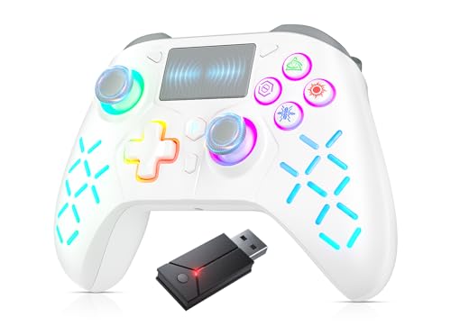 Gamrombo Gaming Controller for PlayStation 5 / PS5, PS4/PS3/PC/Switch/Steam Deck/Mac/Android/iOS with RGB LED Lights, Hall Triggers, Hall Joysticks, Marco, Audio Jack - Need to upgrade