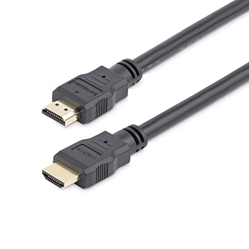 StarTech 1ft Short HDMI Cable, 4K 30Hz, Male to Male (HDMM30CM) | Ultra HD 4k x 2k HDMI Cable, High Speed HDMI 1.4, Audio/Video Gold-Plated, 30cm HDMI 1.4 Cable - size: 0.3 meter