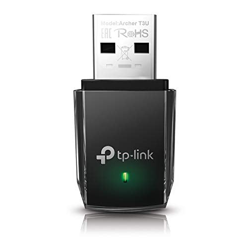 TP-Link AC1300 USB WiFi Adapter(Archer T3U)- 2.4G/5G Dual Band Wireless Network Adapter for PC Desktop, MU-MIMO WiFi Dongle, USB 3.0, Supports Windows 11, 10, 8.1, 8, 7, XP/Mac OS X 10.9-10.14 - style: AC1300