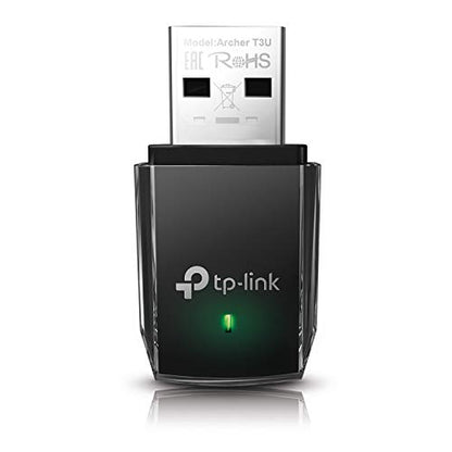 TP-Link AC1300 USB WiFi Adapter(Archer T3U)- 2.4G/5G Dual Band Wireless Network Adapter for PC Desktop, MU-MIMO WiFi Dongle, USB 3.0, Supports Windows 11, 10, 8.1, 8, 7, XP/Mac OS X 10.9-10.14 - style: AC1300
