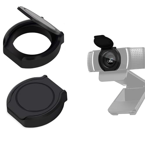 2 Pack Universal Webcam Cover, Desktop Computer External Webcam Lens Covers Shutter Cap Hood, Streaming Web Camera Privacy Cover Clip Compatible with Logitech HD Pro Webcams C270/C615/C920/C930e/C922X