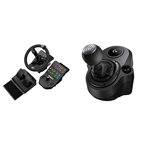 Logitech G Farm Simulator Heavy Equipment Bundle (2nd Generation) | Steering Wheel, Pedals, Vehicle Side Panel