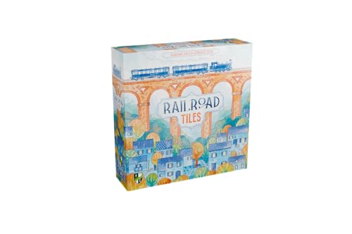 Railroad Tiles Board Game - Network-Building Tile-Laying Game, Family Fun Strategy for Kids & Adults, Ages 8+, 1-4 Players, 30-45 Minute Playtime