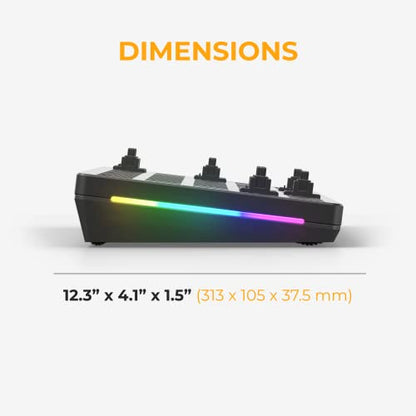 GLORIOUS Gaming GMMK 2 Compact 65% Barebones (Frame Only) - Mechanical Gaming Keyboard Frame, Compact TKL Size (65%), Aluminium, Customisable, Per Key RGB, American QWERTY Layout - Black - color: Black, size: Barebone Compact (65%)