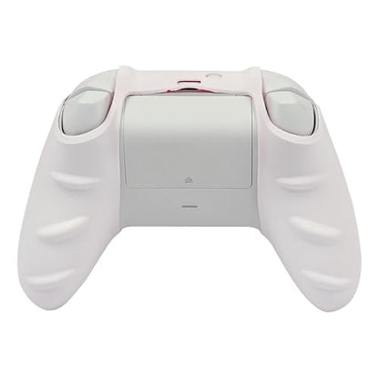 Wolf Controller Skin Compatible with Xbox Series X Wireless Controller, RALAN Protector Case， Customised Thumb Grips Cap - color: Wolf white Red