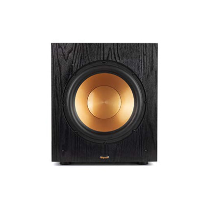 Klipsch Synergy Black Label Sub-100 10” Front-Firing Subwoofer with 150 Watts of continuous power, 300 watts of Dynamic Power, and All-Digital Amplifier for Powerful Home Theater Bass - style: Single