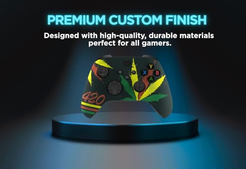Stealth Controllers Wireless Controller for Xbox Series S, Xbox Series X, Xbox One - Soft Touch Feel - Custom Series S/X Controller (Leaves 420) - color: Leaves 420