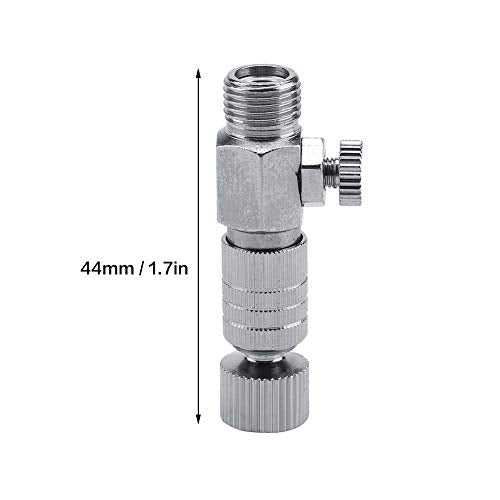 Tbest Harder Steenbeck Airbrush Quick Connect,Airbrush Quick Release Disconnect Adapter 1/8 in Male and Female Connections Adapter with Adjustable Control Valve Airbrush Accessories