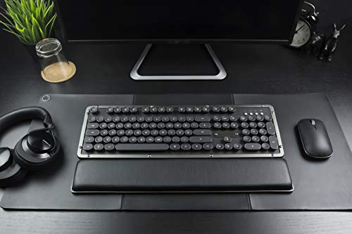 AZIO Retro Classic Palm Rest, Gunmetal - color: Gunmetal