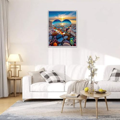 Jigsaw Puzzles for Adults 1000 Pieces, Love Pebbles Beach Puzzle, Impossible Difficult Hard Fun 1000 Piece Jigsaw Puzzles for Adults
