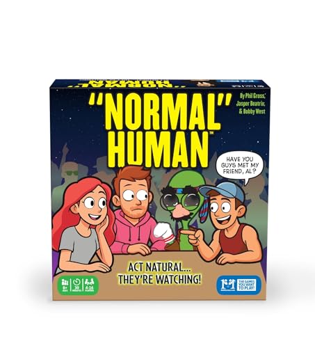 R&R Games Normal Human Card Game, Social Deduction Party Game for 4-16 Players, Ages 8+, 30 Minute Play Time