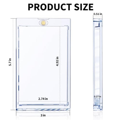 10PCS Magnetic Booster Pack Protector – One-Touch UV & Acid-Free Clear Display Case for Standard TCG & Sports Booster Packs - size: 10PCS