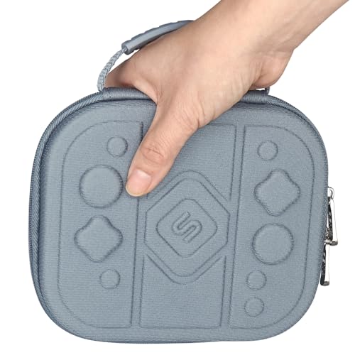 sisma Carry Case Compatible with Nintendo Switch 2 Joy-Con & Straps, Buttons & Joysticks Full Protection, Hard Shell Joycon Compact Pouch Travel Storage Case, Grey - color: Grey - Fits Joy-Con 2 & Straps