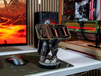 Cableguys Doomslayer Controller Holder & Phone Stand - Gaming Setup Accessories for Desk and Game Room, Controller Stand Compatible with Xbox, PlayStation & Most Standard Game Controllers