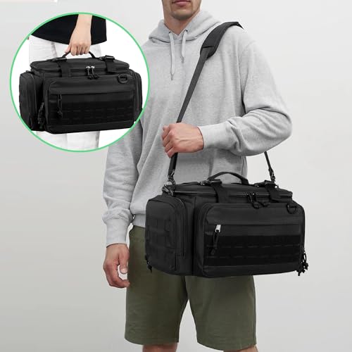 PGmoon Tactical Console Carrying Case Compatible with Xbox Series X | Travel Carry Case Bag with Multi-Pockets for Controllers, Discs & More Accessories (Patent Design)