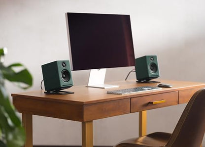 Audioengine A2+ Wireless Computer Speakers – Bluetooth Desktop Speakers | with 24-Bit DAC for PC, Mac, Gaming and Music - Green - color: Matte Green, style: Desktop