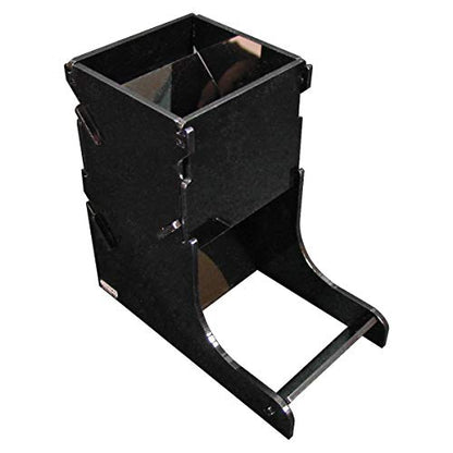 LITKO Dice Tower | TTRPG & Board Games | Black | Contains rolls, no dice off the table | Fits 16-25mm D6 & polyhedral sets | 5in tall | Laser-cut acrylic | Assembly required - color: Black