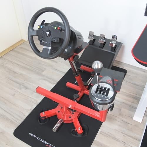 Arozzi Velocita Universal Racing Simulator Cockpit Compatible with Most Racing Sim Gear and Gaming Chairs Collapsible Telescopic and Portable - Red | Universal, Compatible with Racing Sim Gear & Gaming Chairs, Collapsible, Telescopic, Portable - color: RE