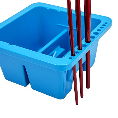 MyLifeUNIT Paint Brush Cleaner, Paint Brush Holder and Organizers for Acrylic, Watercolor, and Water-Based Paints (Blue) - color: Blue