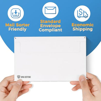 110-Pack Card Shipping Envelopes - 7 x 4.35 Inches Trading Cards Self-Adhesive Mailers, Perfect Fit for Semi-Rigid Sleeves, Toploaders & Ding Defend Protectors - Hobby Mailing Supplies - color: White - 110 Pack